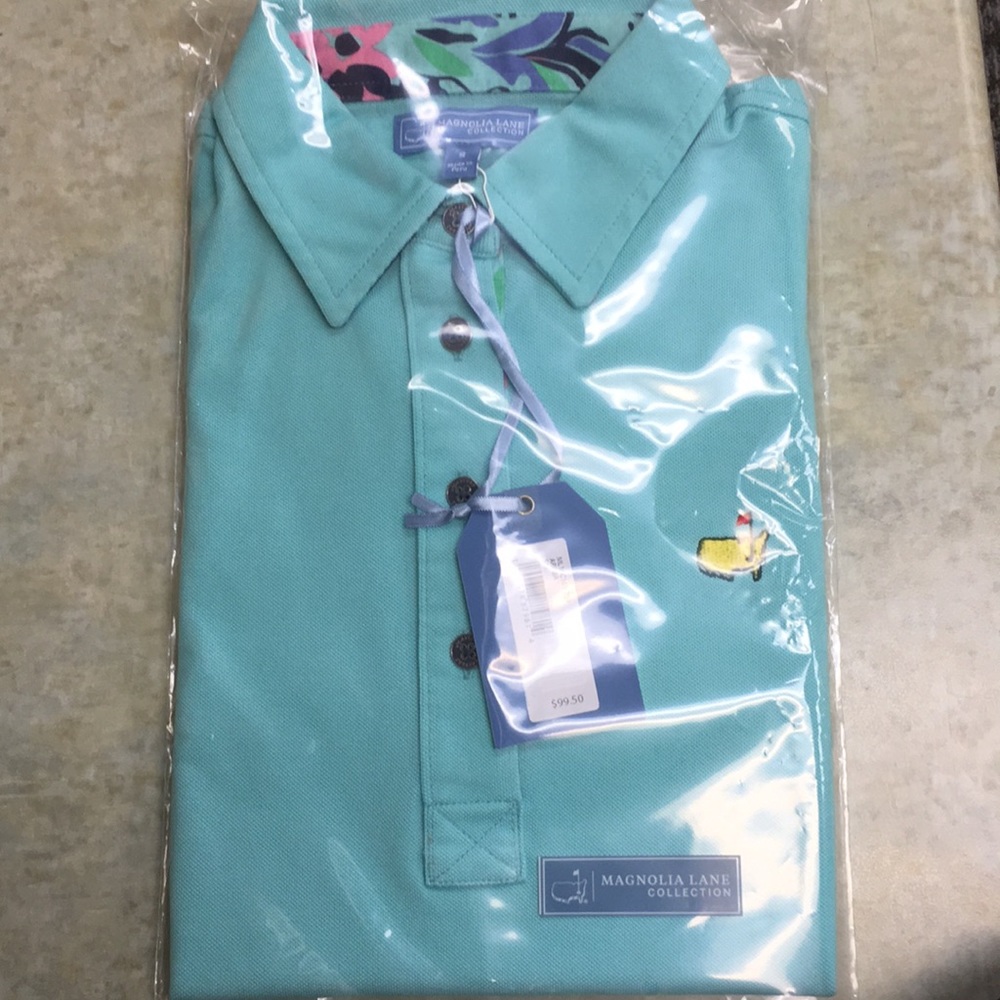 Magnolia Lane NWT small teal women’s polo